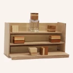 درب چوبی عطر مکعب دو رنگ