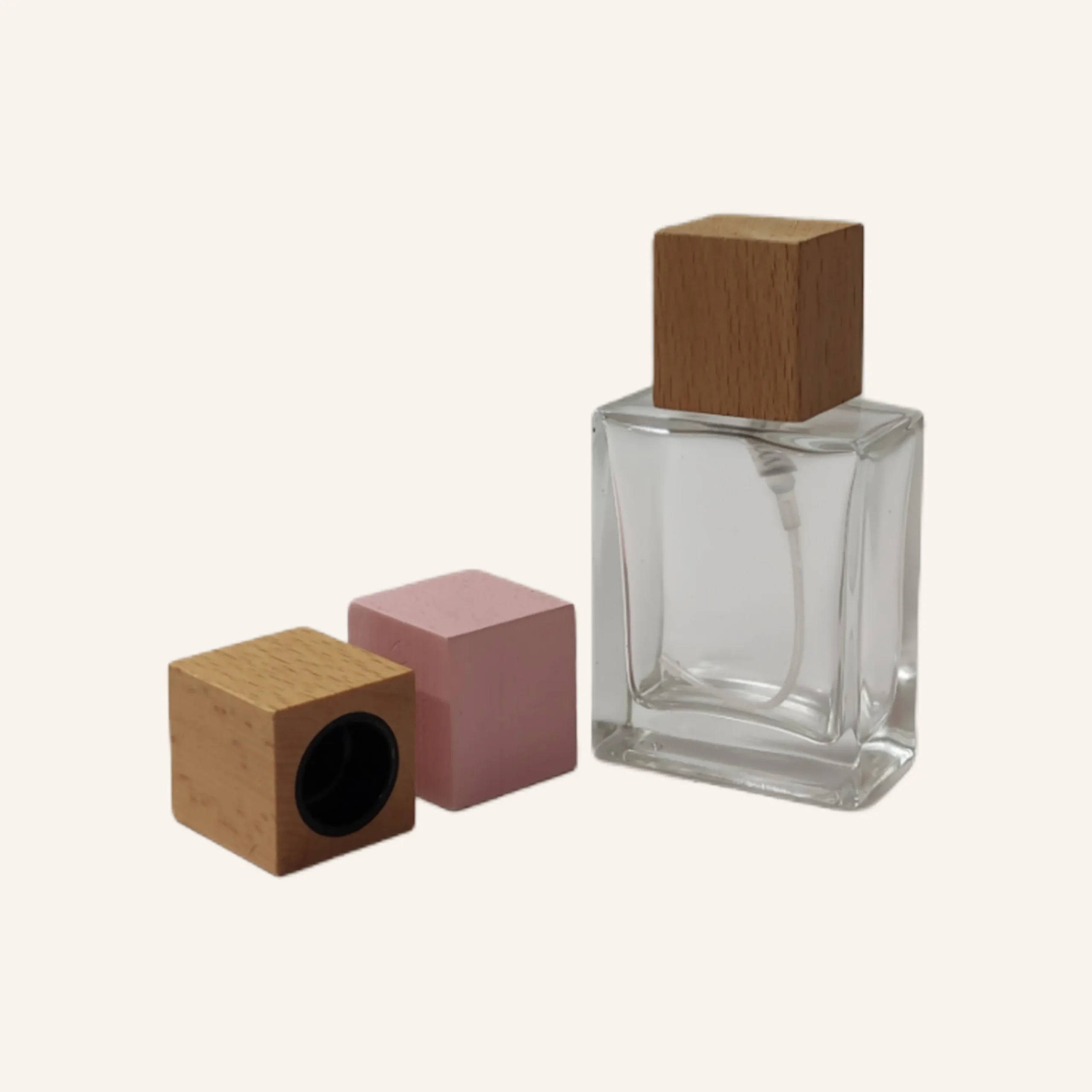 درب عطر مکعب چوبی