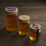 درب شیشه عسل چوبی مدل گرد