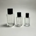 خرید شیشه عطر مستطیلی با درب چوبی عطر استوانه ای