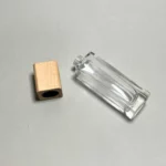 شیشه عطر استوانه و درب چوبی عطر استوانه