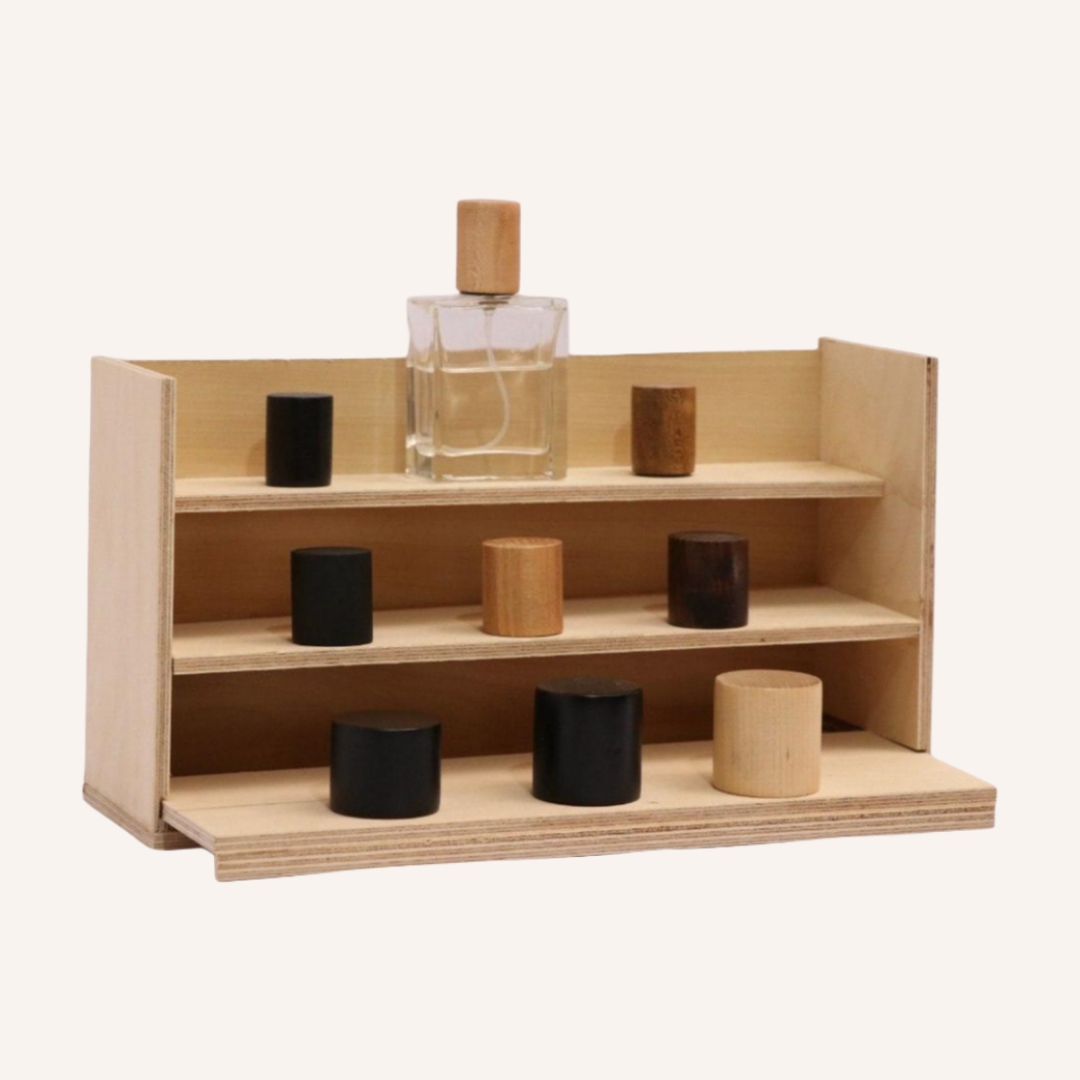 مجموعه درب عطر استوانه چوبی | مدل نوا